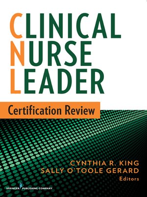cover image of Clinical Nurse Leader Certification Review